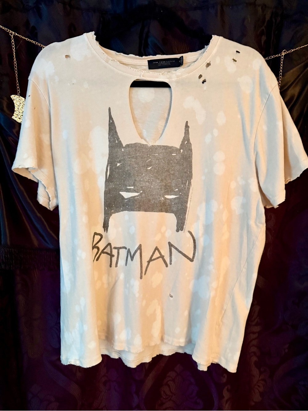 Altered Distressed Batman Graphic Tee - Picture 2 of 8